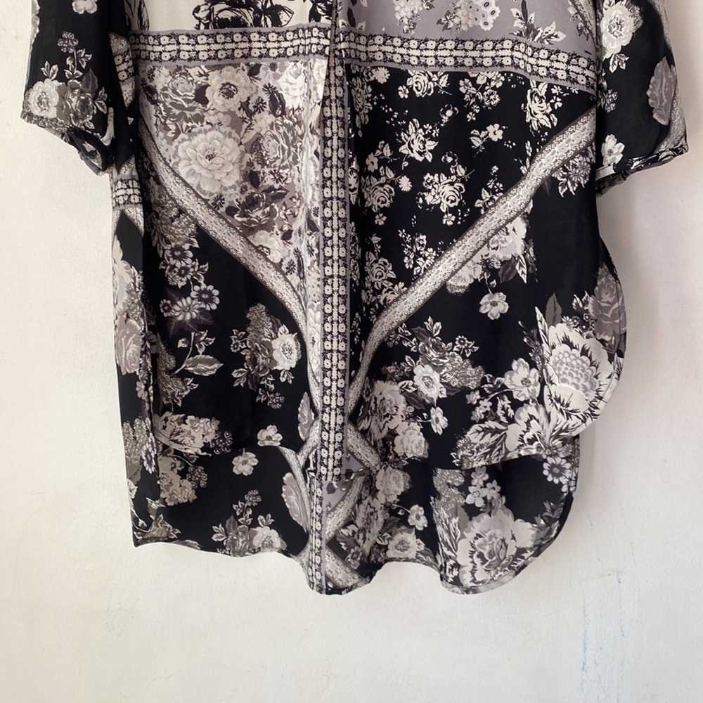 Roz & Ali 1X Floral Print Tunic Top - Picture 5 of 12